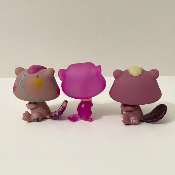 LPS Littlest Pet Shop Lot of 3 Beaver Meerkat Prairie Dog - Picture 3 of 16